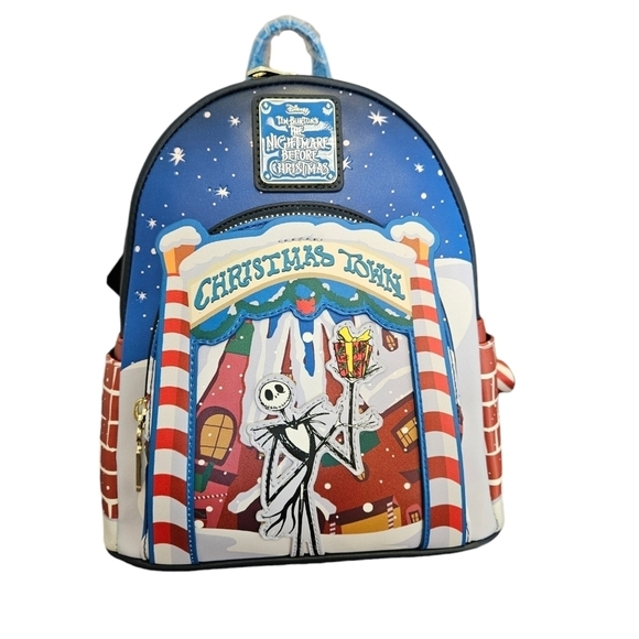 Disney Loungefly Mini Backpack Tim Burton\'s Nightmare Before Christmas NEW main image 5